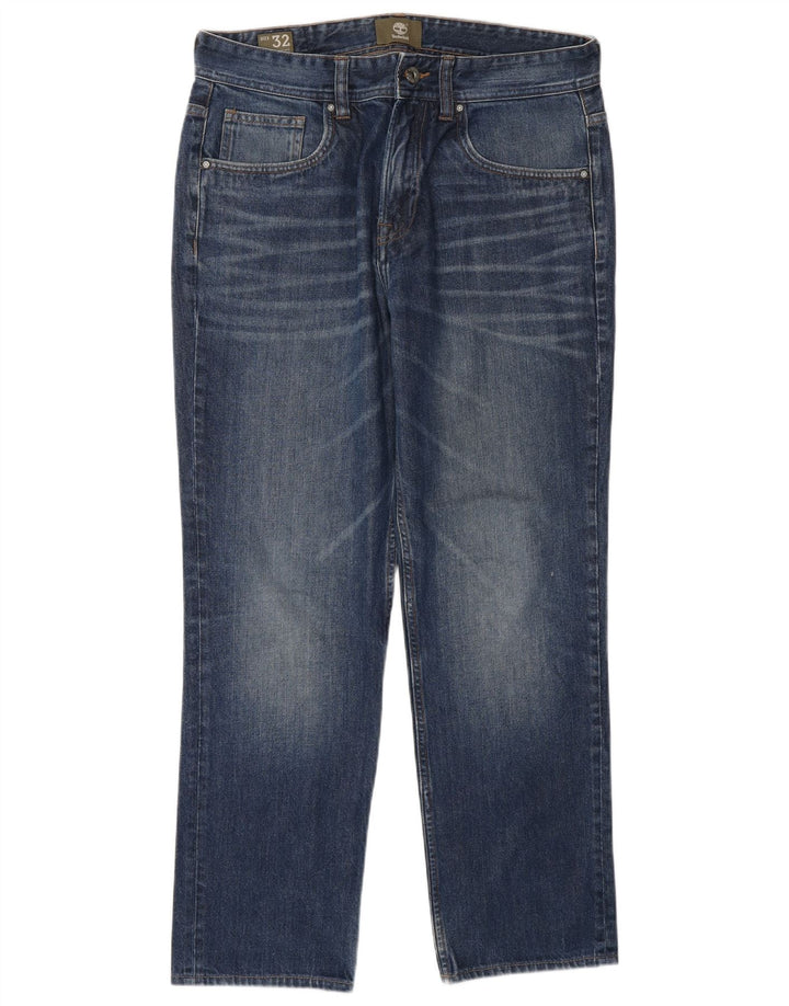 Męskie proste dżinsy TIMBERLAND W32 L29 Niebieskie bawełniane