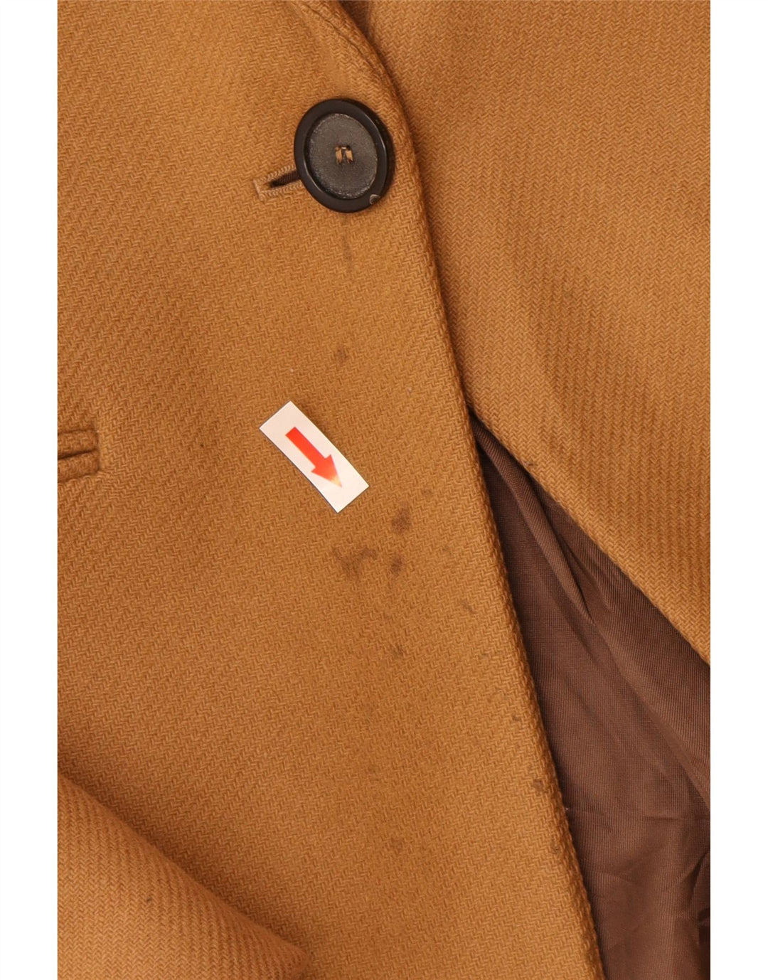 Płaszcz damski Zara UK 6 XS, brązowa wełna