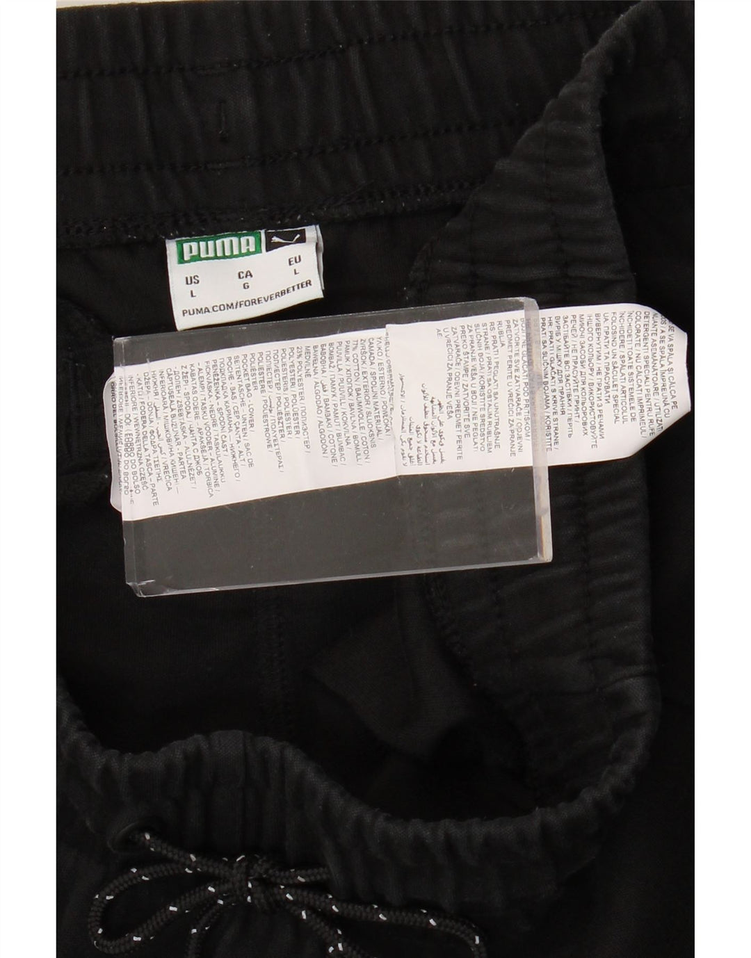 Męskie spodnie dresowe PUMA Joggery, duże, czarne, bawełniane