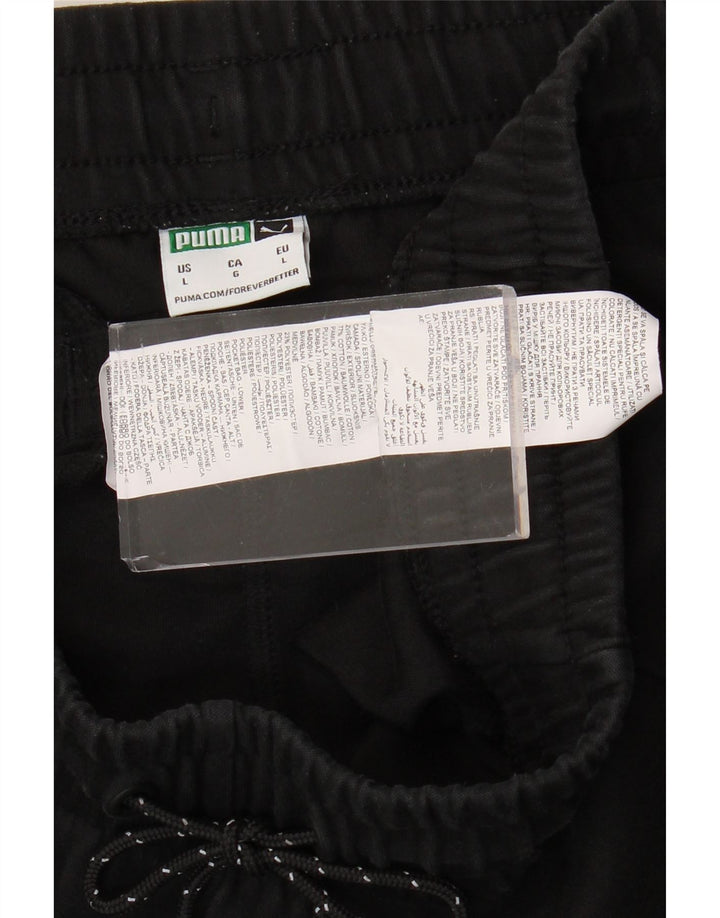 Męskie spodnie dresowe PUMA Joggery, duże, czarne, bawełniane