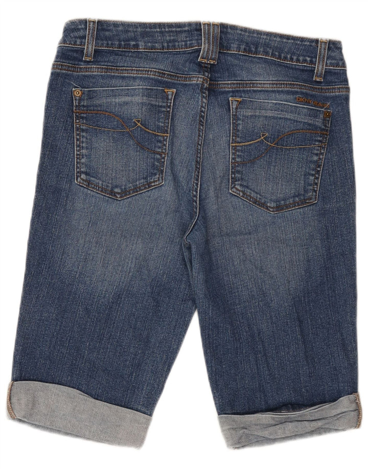 Damskie spodenki jeansowe DKNY US 12, duże, W32, niebieska bawełna