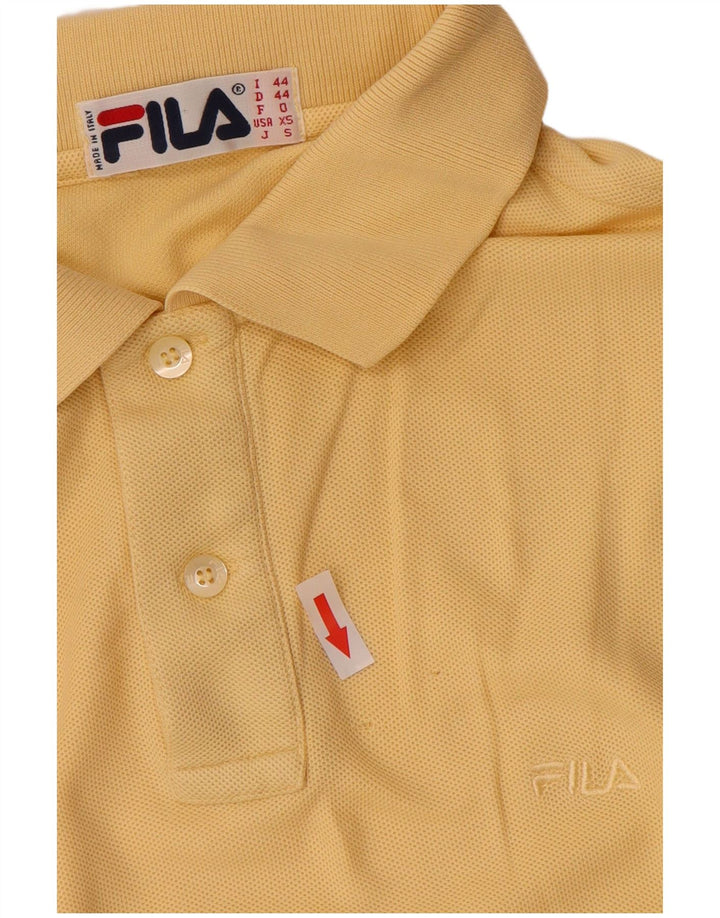 Męska koszulka polo Fila XS w kolorze żółtym