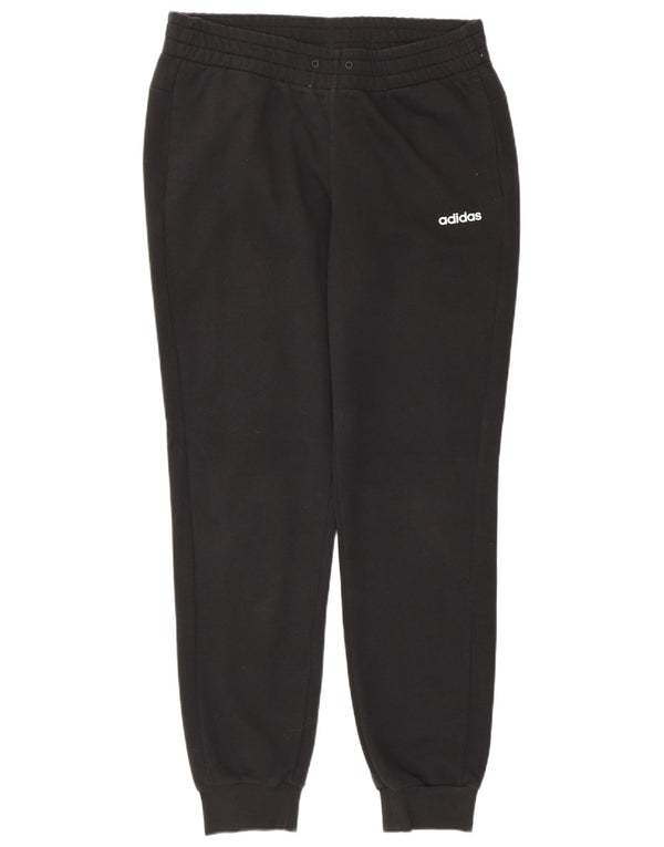 Damskie spodnie dresowe Adidas Joggers UK 12/14 Średnia czarna bawełna