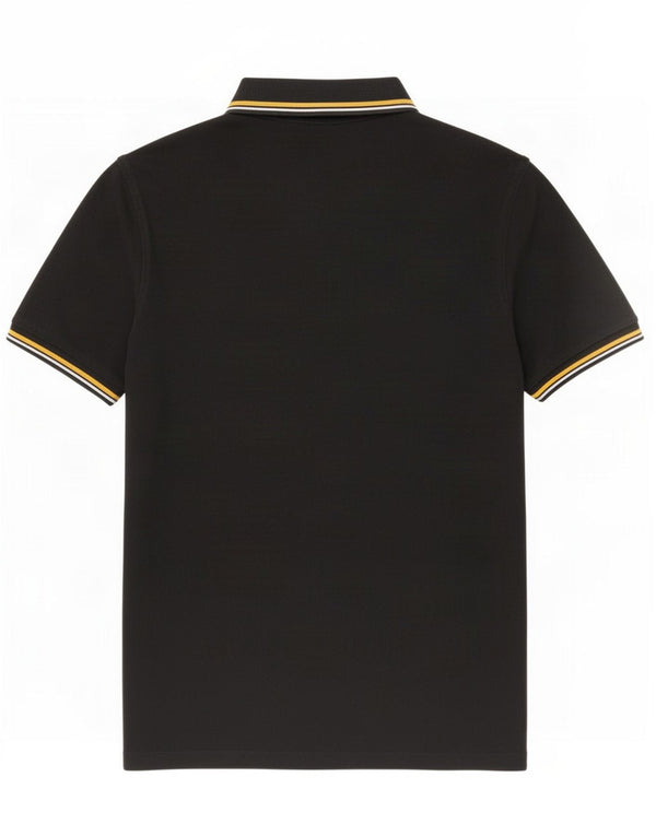 Męska koszulka polo Jack & Jones XL, czarna, bawełniana z blokami kolorów