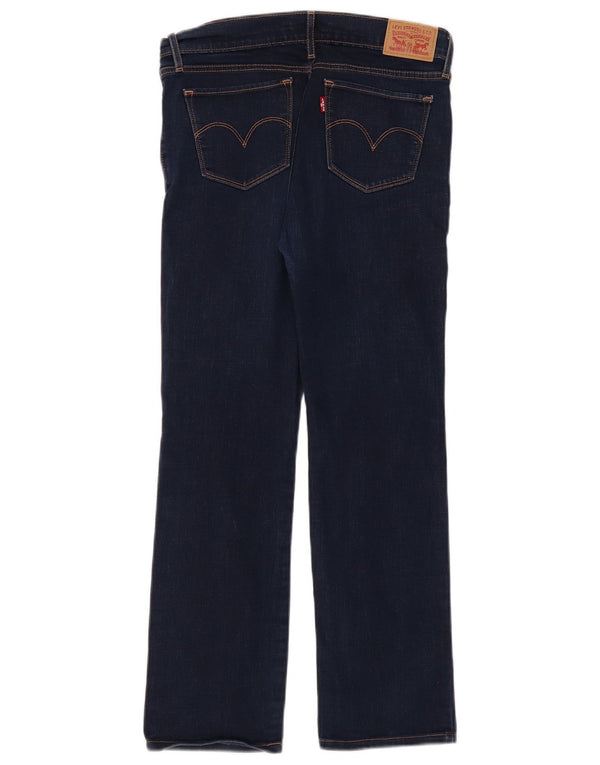 Damskie jeansy Levi's 714 Straight W28 L27 Niebieskie bawełniane