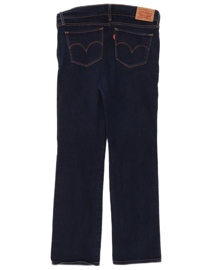 Damskie jeansy Levi's 714 Straight W28 L27 Niebieskie bawełniane