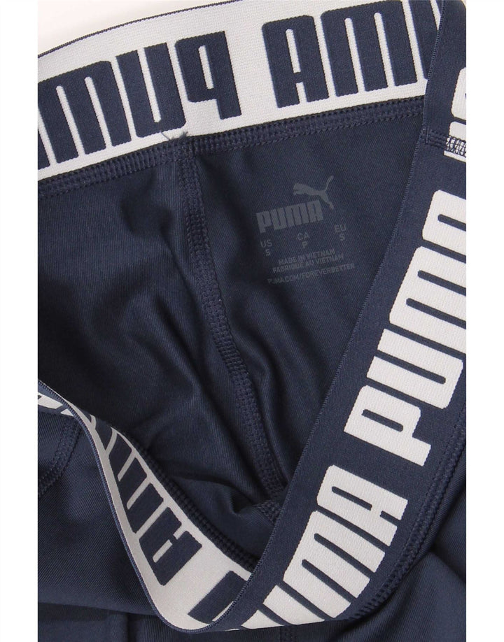 Damskie legginsy Puma Graphic UK 10, małe, granatowe