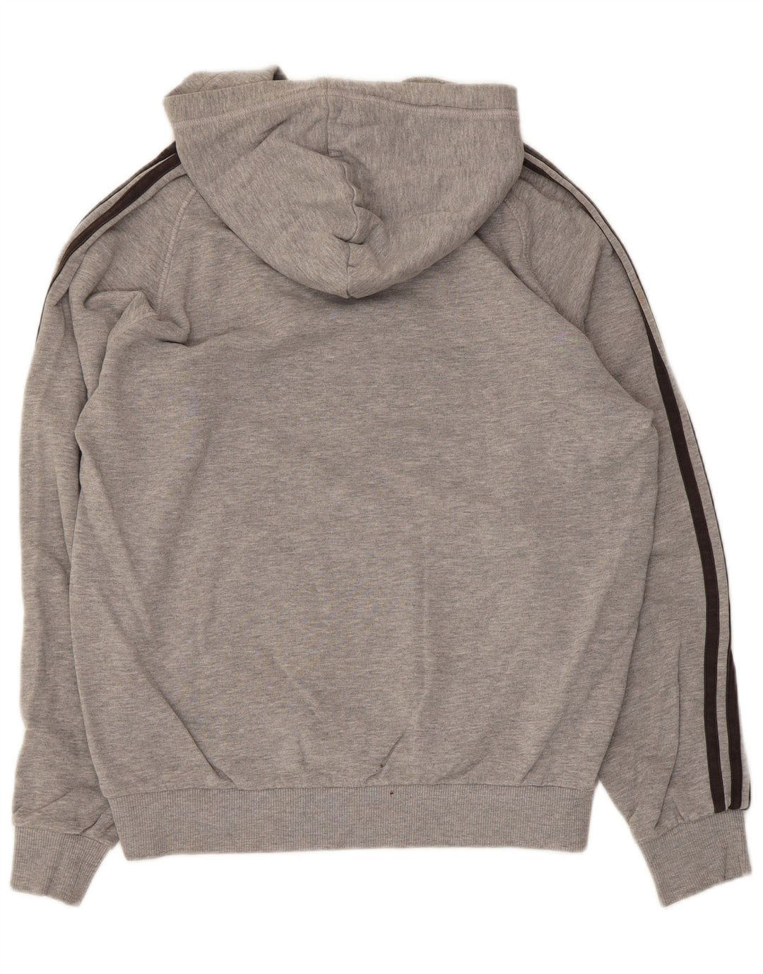 Męska bluza z kapturem Adidas, średnia, szara, bawełniana nakrapiana