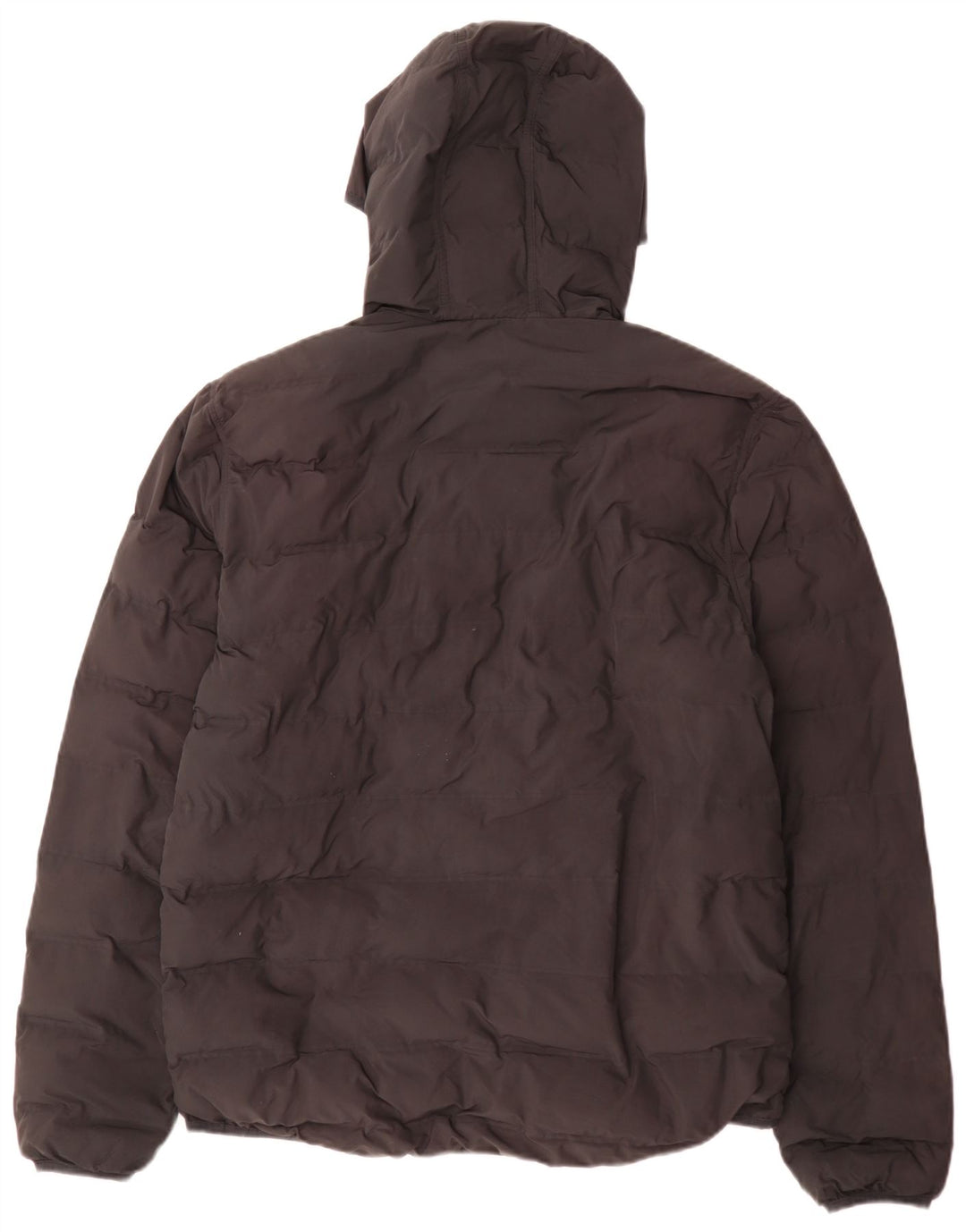 Męska ocieplana kurtka z kapturem Fred Perry UK 40, duża, czarna, poliester