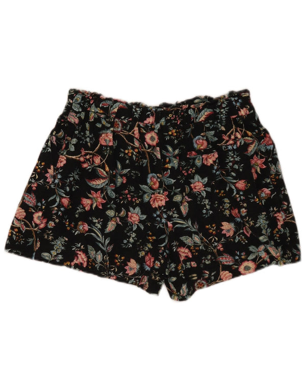 Damskie spodenki Chino Oasis UK 10 Small W28 Czarne w kwiaty