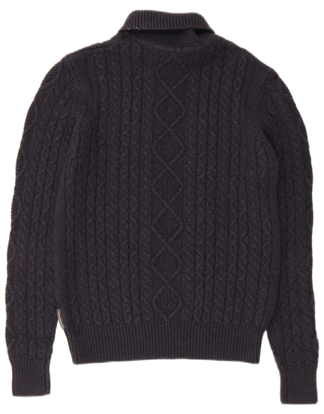 Damski sweter z golfem French Connection UK 10, mały, granatowy