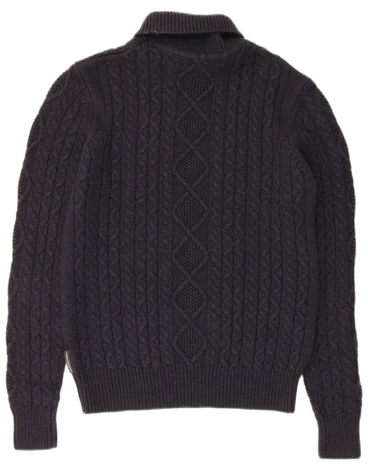 Damski sweter z golfem French Connection UK 10, mały, granatowy
