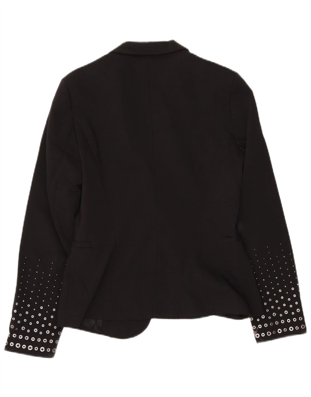 Damska marynarka ZARA zapinana na 1 guzik UK 12, średni czarny poliester