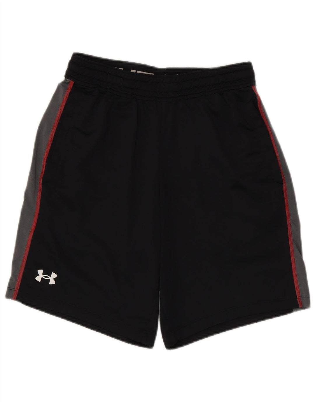 Męskie spodenki sportowe UNDER ARMOUR, małe, czarne, z poliestru w blokach kolorów
