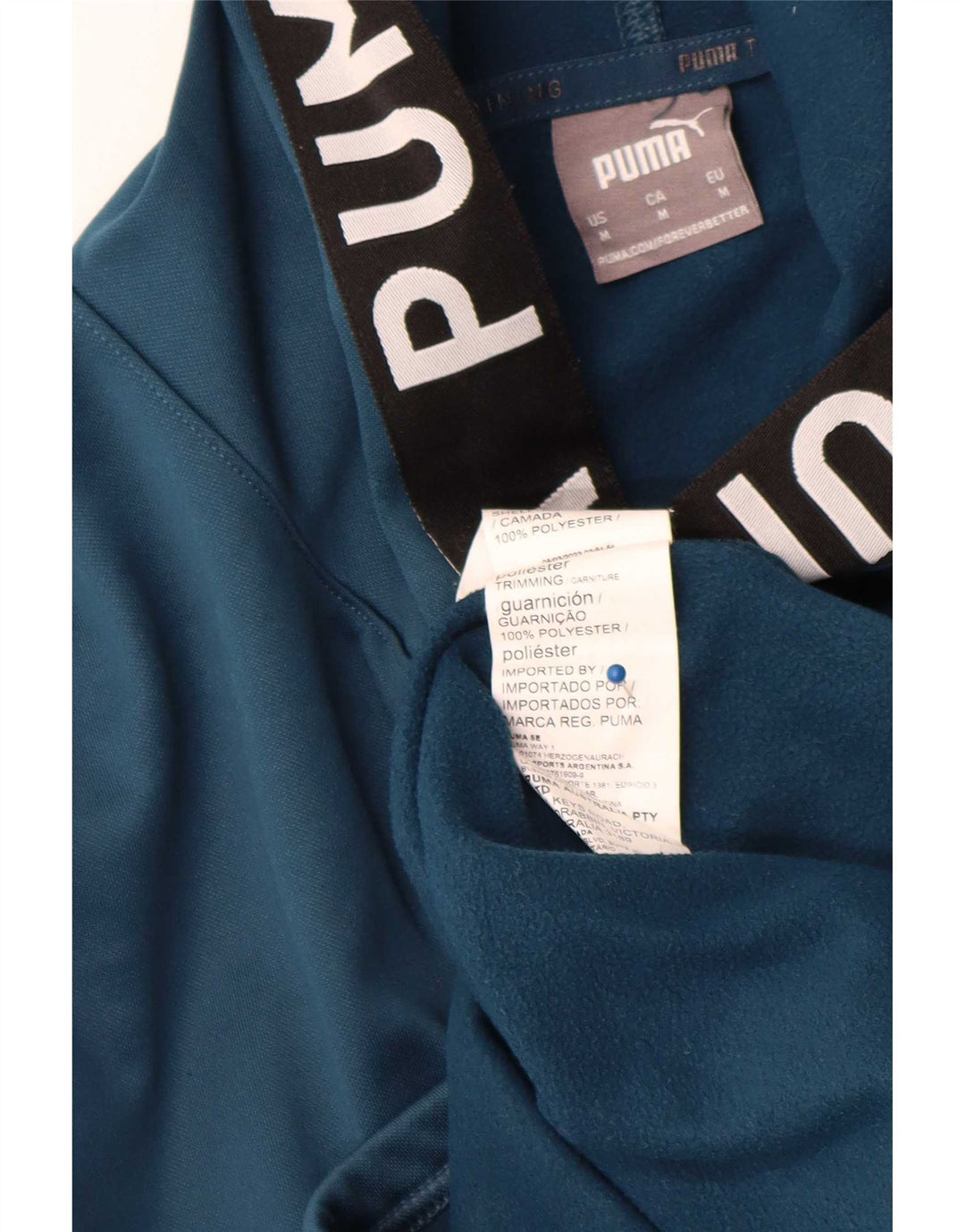 Męski sweter z kapturem Puma z grafiką, średni granatowy, poliester z blokami kolorów