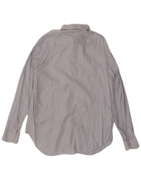 Koszula męska Armani Collezioni rozmiar 44 17 1/2 XL niebieska geometryczna