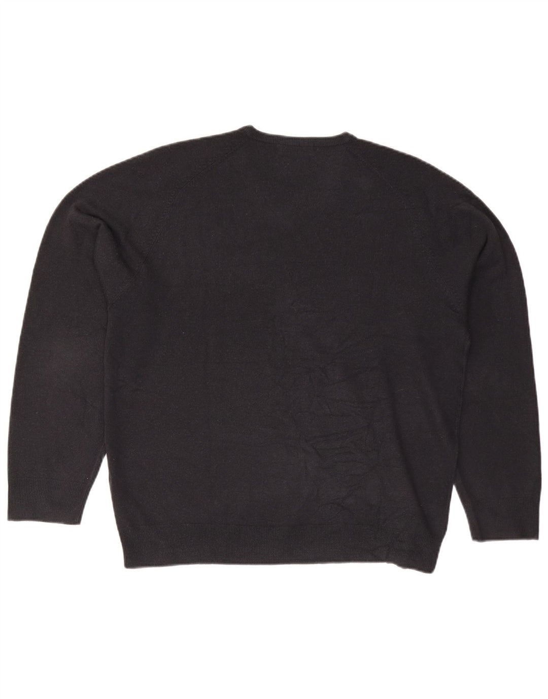 Męski sweter Marks & Spencer Blue Harbor z dekoltem w kształcie litery V, duży, granatowy