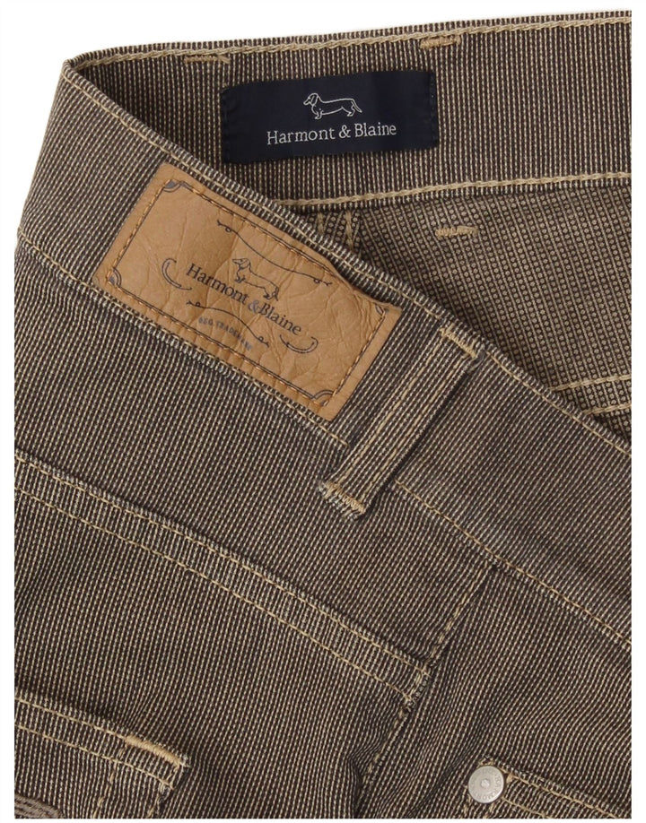 Damskie spodnie codzienne Harmont & Blaine IT 44 Medium W32 L28 Brązowe
