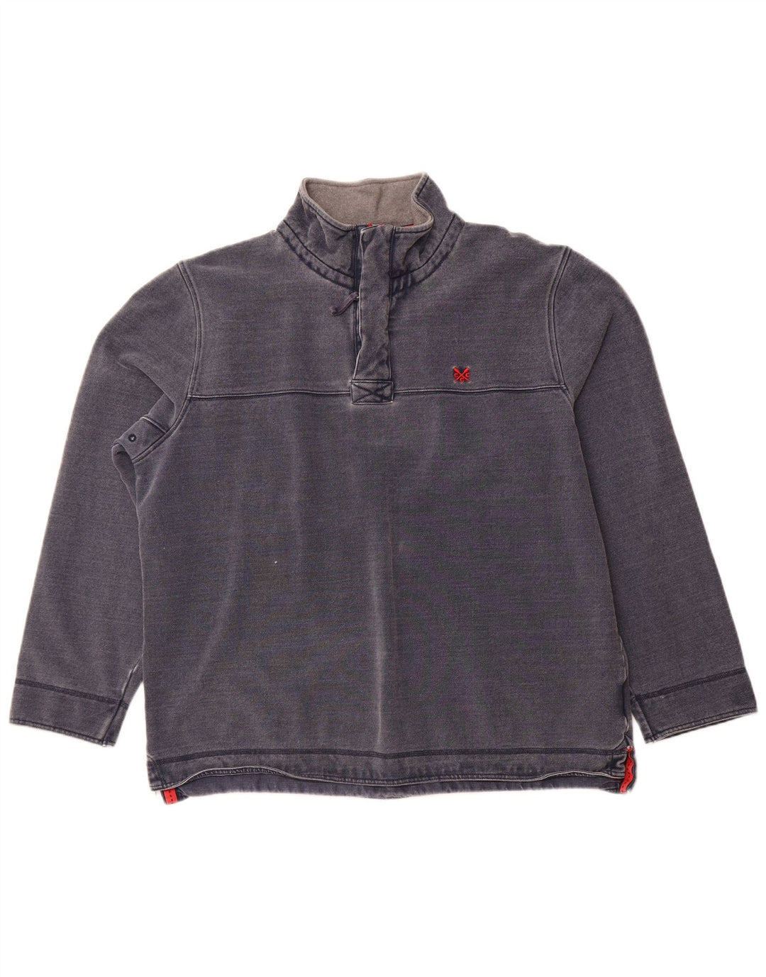 Crew Clothing Męska bluza z zamkiem błyskawicznym, 2XL, granatowa, bawełniana