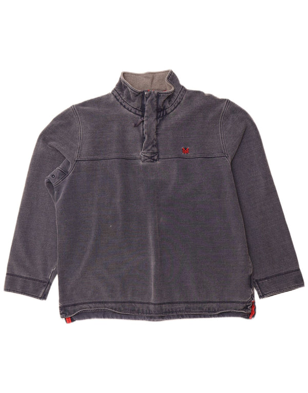 Crew Clothing Męska bluza z zamkiem błyskawicznym, 2XL, granatowa, bawełniana