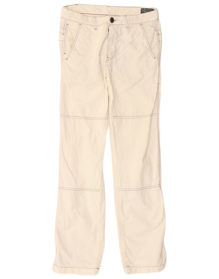 Spodnie męskie VINTAGE o prostym, regularnym kroju W34 L32 Off White