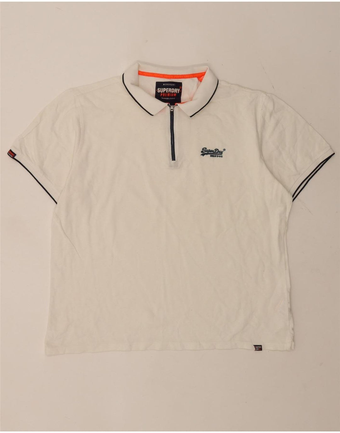 Męska koszulka polo Superdry 2XL, bawełniana w białe paski