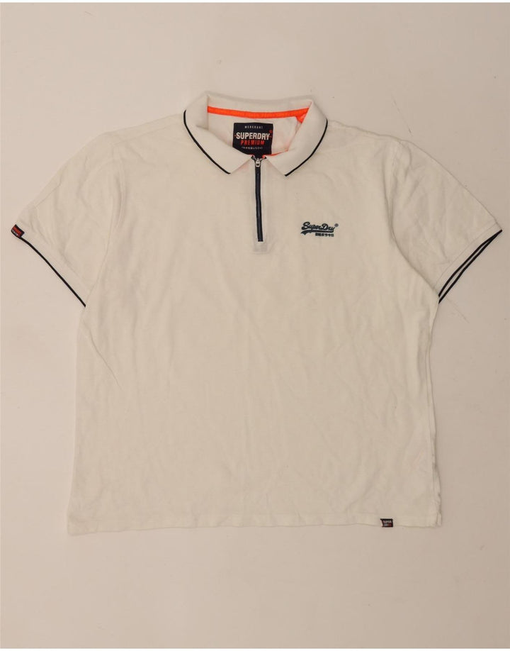Męska koszulka polo Superdry 2XL, bawełniana w białe paski
