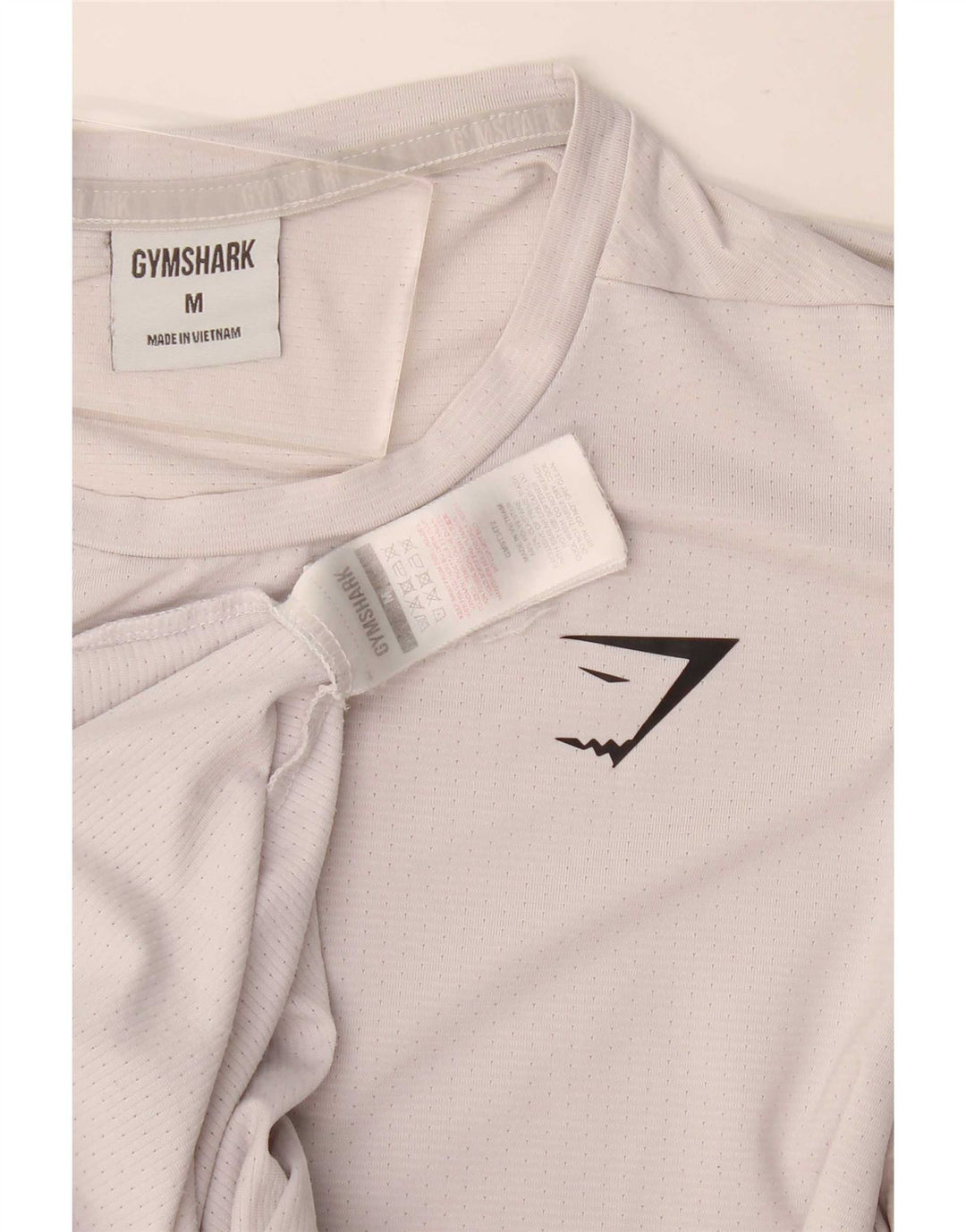 Gymshark Męskie średnie białe poliestrowe