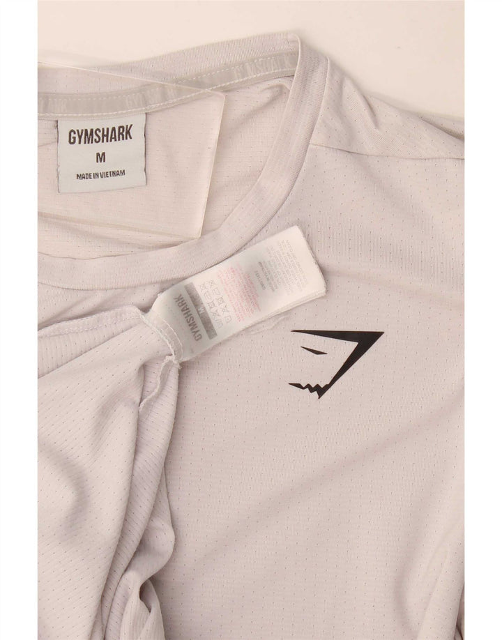 Gymshark Męskie średnie białe poliestrowe