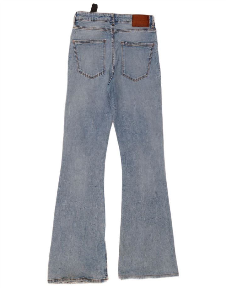 Damskie jeansy rozkloszowane Zara EU 38 Small W28 L33 Niebieskie bawełniane