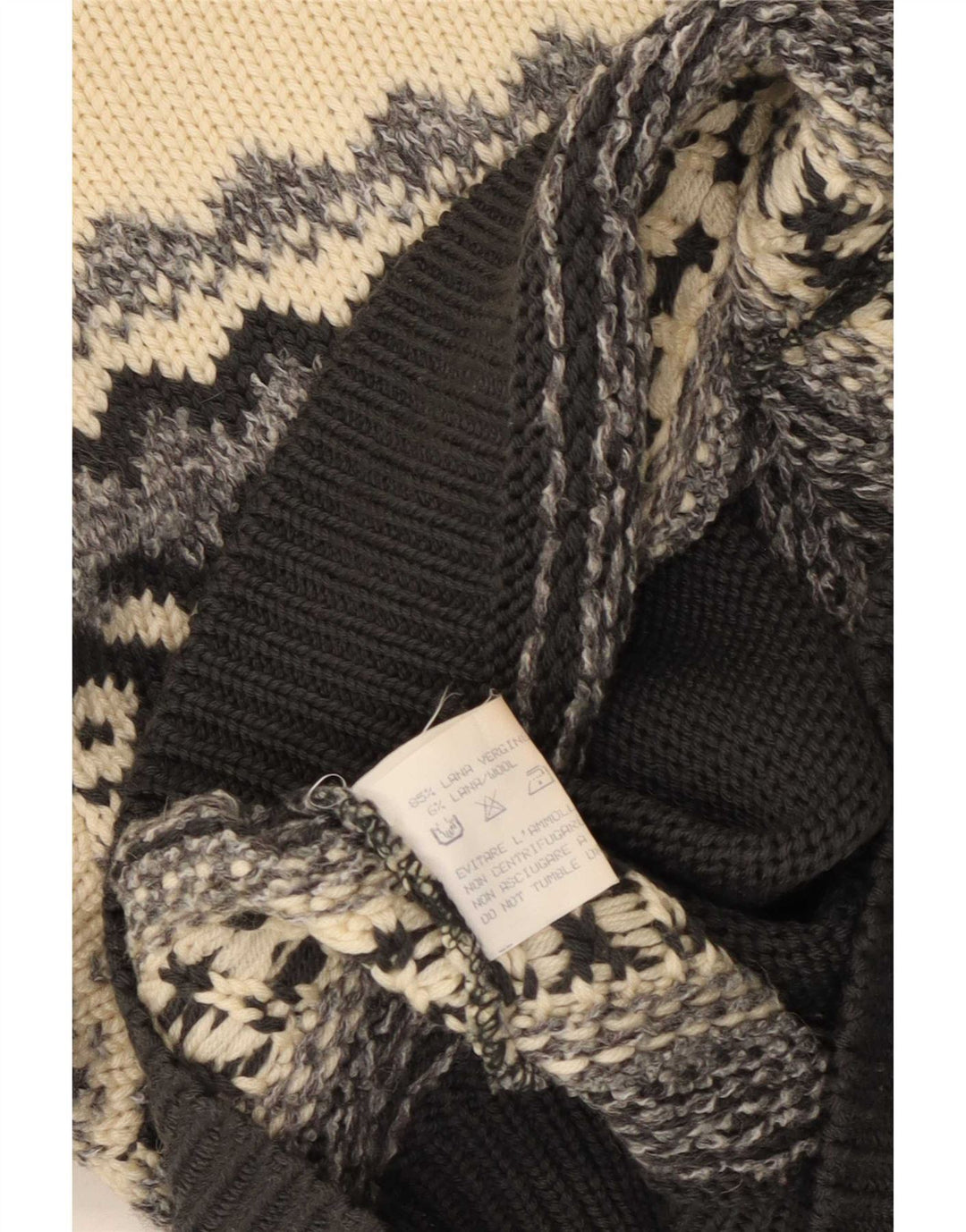 Sweter męski Silvy z okrągłym dekoltem IT 48 Średni wielobarwny Fair Isle