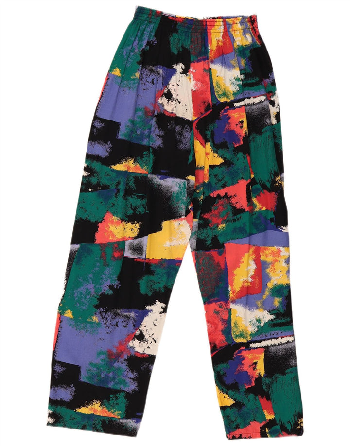 Spodnie damskie w stylu vintage o luźnym kroju W30 L27 Wielobarwny patchwork