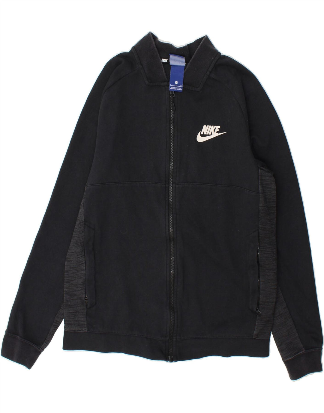 NIKE Mens Tracksuit Top Jacket Small Black Colourblock Cotton Vintage Nike and Second-Hand Nike from Messina Hembry 