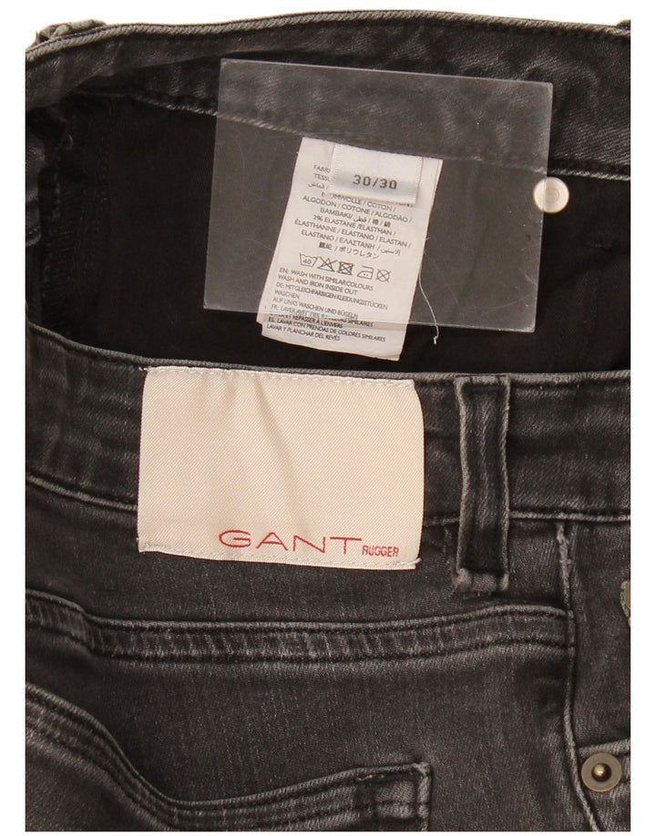 Damskie jeansy skinny Gant W30 L30 Szara bawełna