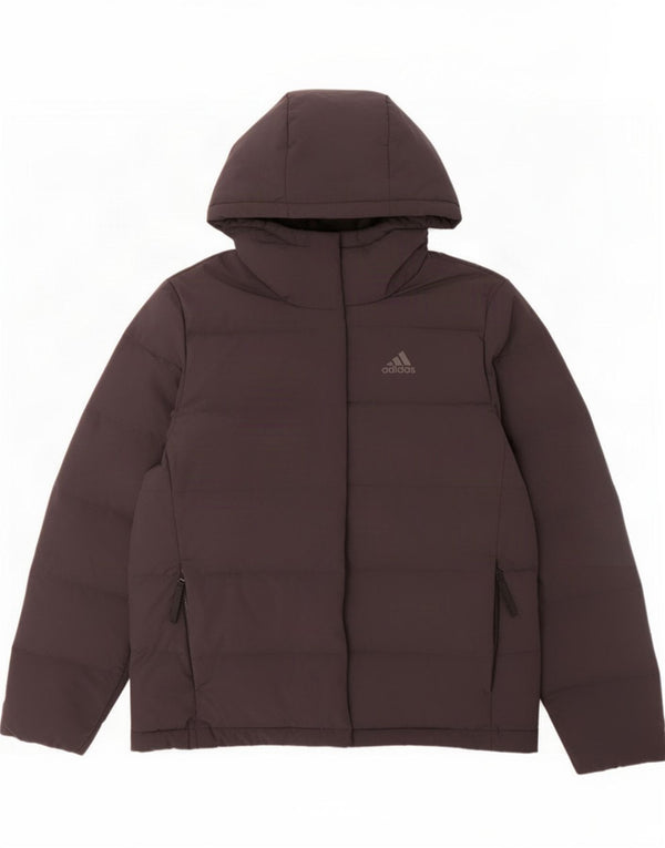 Damska wyściełana kurtka z kapturem Adidas UK 4/6 XS Czarny poliester