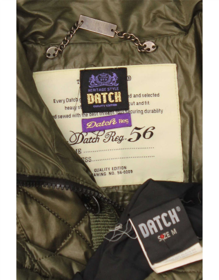 Męska pikowana kurtka Datch UK 38, średni khaki, poliester