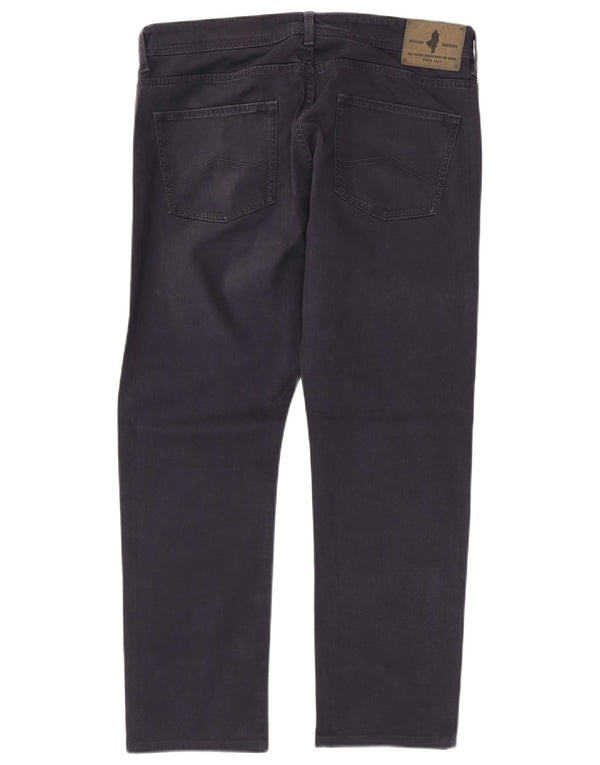 Marlboro Classics Męskie regularne dżinsy zwężane W33 L28 Granatowa bawełna