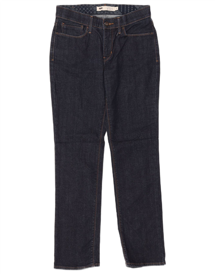 Damskie proste dżinsy Levi's US 6 Medium W28 L30 Granatowa bawełna