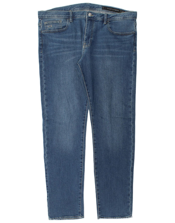 ARMANI EXCHANGE Męskie jeansy slim W36 L32 Niebieskie bawełniane