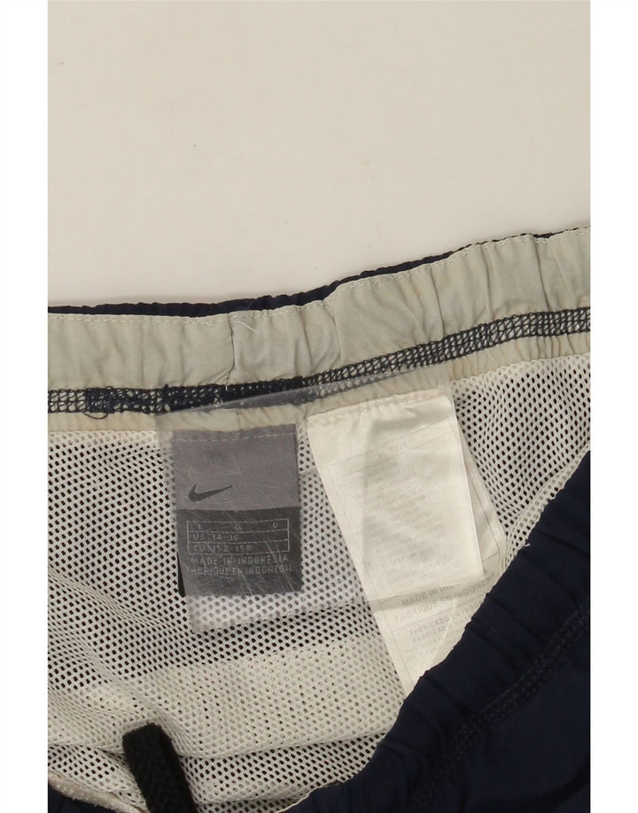 Chłopięce spodenki kąpielowe NIKE 12-13 lat, duże, granatowe, z blokami kolorów