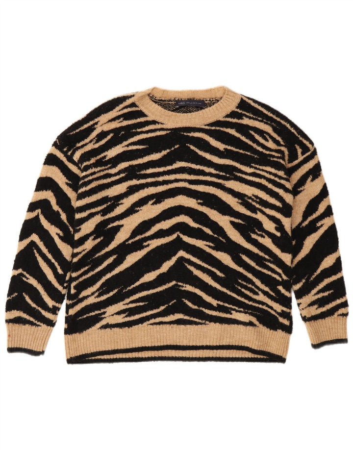 Marks & Spencer Damski sweter z dekoltem w łódkę, UK 10, mały, czarny