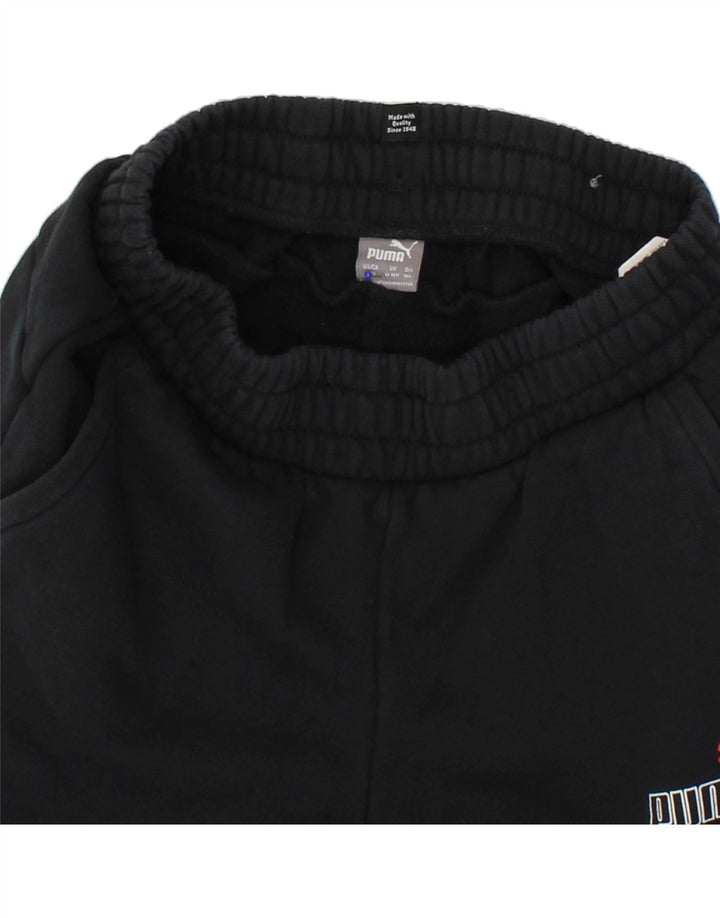 PUMA Boys Tracksuit Trousers Joggers 13-14 Years Black Vintage Puma and Second-Hand Puma from Messina Hembry 
