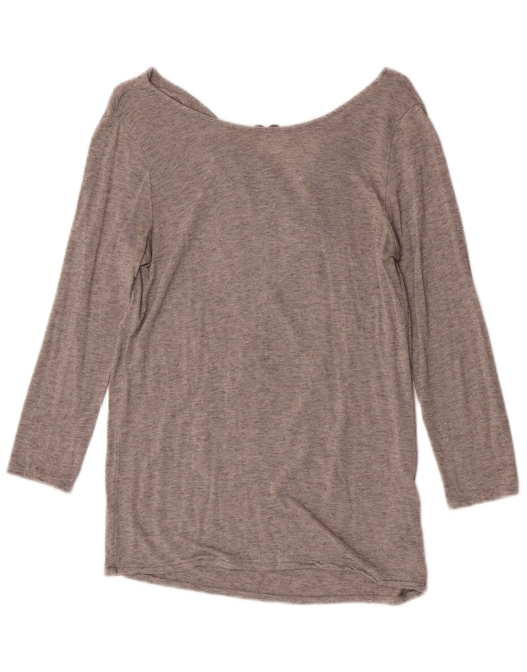 Damski top Massimo Dutti z rękawem 3/4 UK 12, średnioszara wiskoza