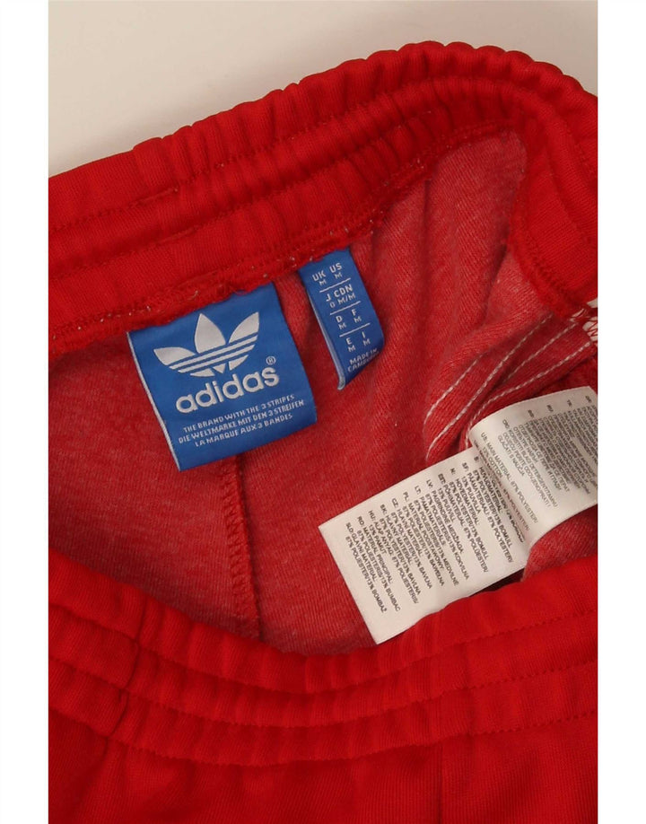Adidas Męskie spodnie dresowe Joggery Średni czerwony poliester