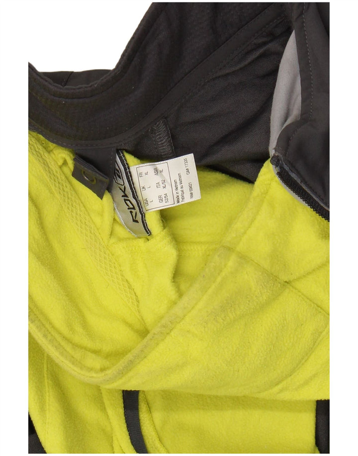 Męska kurtka wiatrówka REEBOK UK 40, duży szary poliester w blokach kolorów