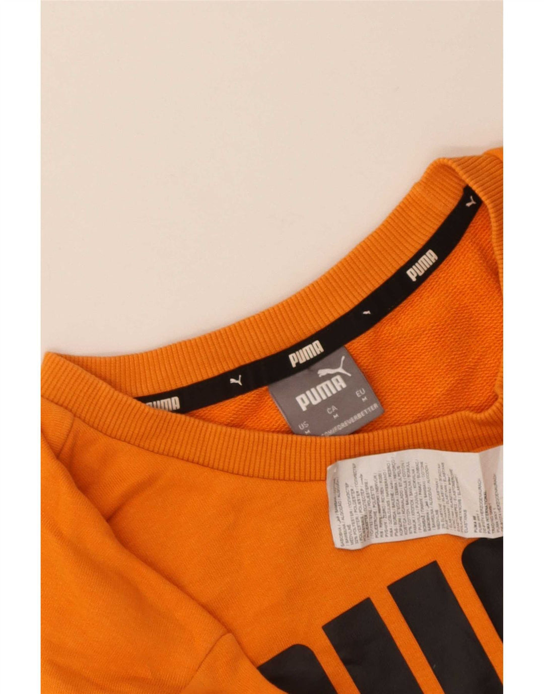 Męska bluza z grafiką Puma, średniej wielkości pomarańczowa bawełna