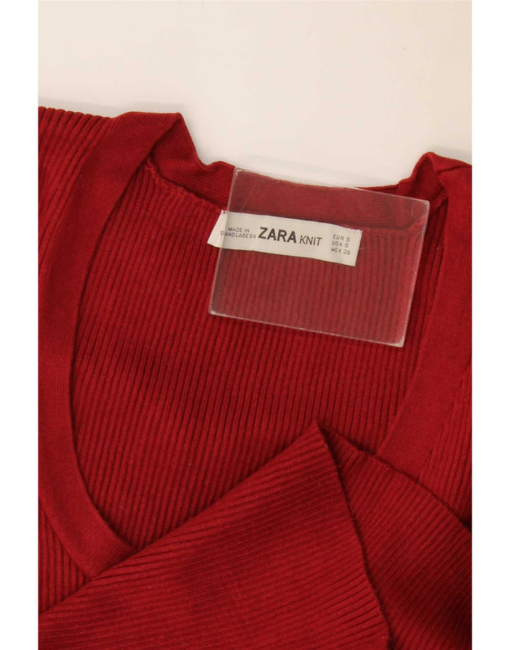 Bluzka damska Zara Top UK 8 Small Burgund