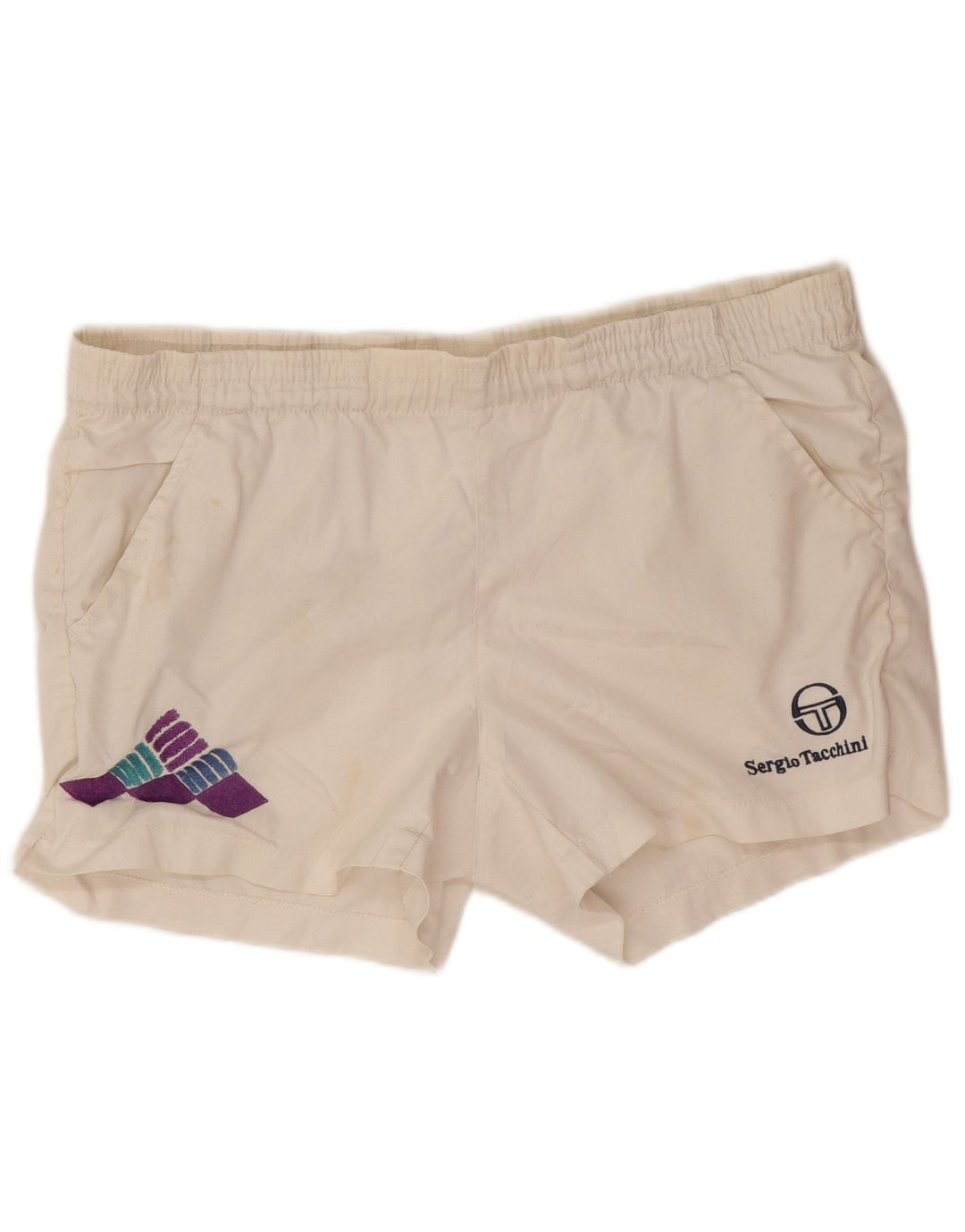 Męskie spodenki sportowe Sergio Tacchini IT 46 Small White Polyester
