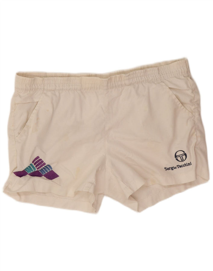 Męskie spodenki sportowe Sergio Tacchini IT 46 Small White Polyester
