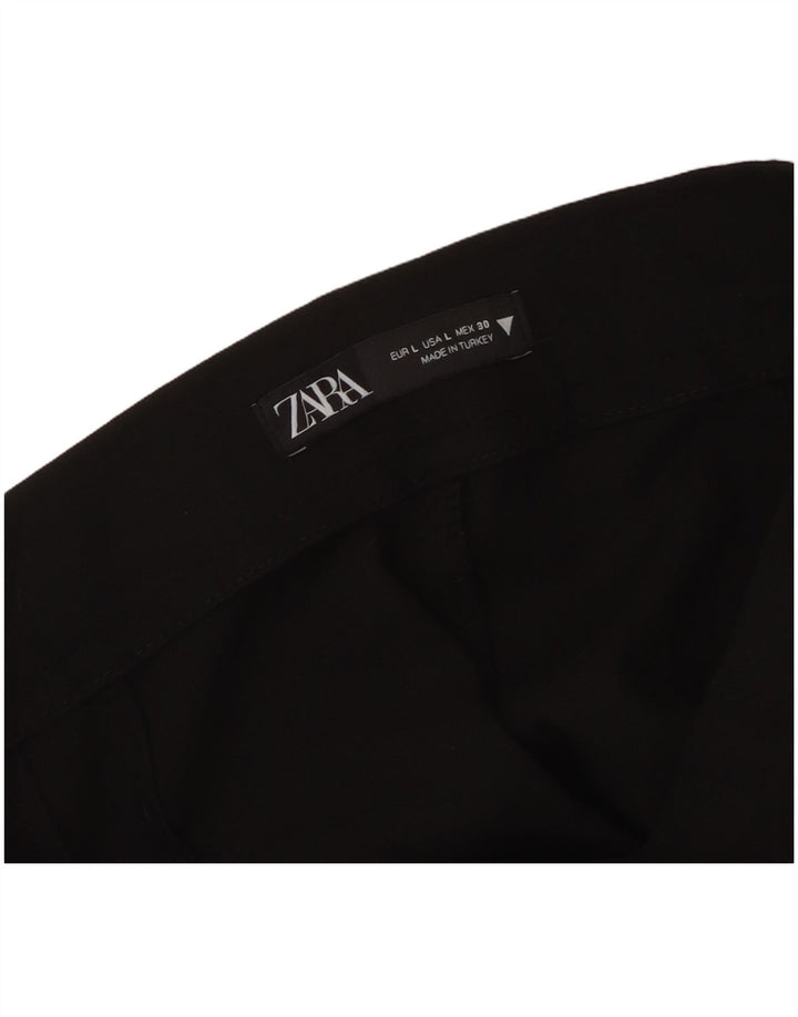 Spodnie damskie Zara Regular Straight Casual, duże W32 L26 Czarne